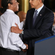 U.S. President Barack Obama (R) embraces Chicago's Youth Guidance program Becoming a Man (BAM) participant Christian Champagne, 18, before delivering remarks about his 'My Brother's Keeper' initiative.
Chip Somodevilla/Getty Images